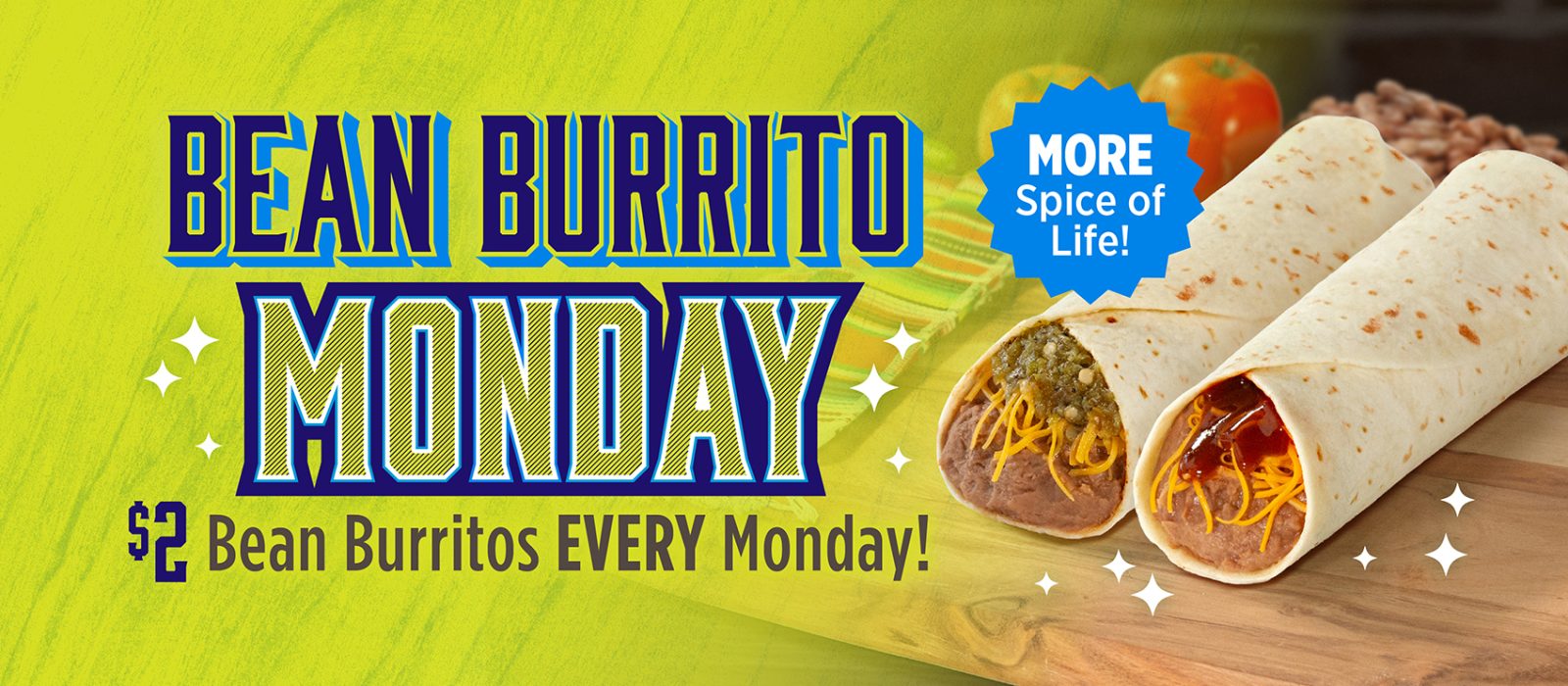 Bean Burrito Monday Push_Web Header